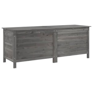 vidaXL Boîte de rangement de jardin anthracite bois massif sapin