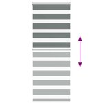 vidaXL Store zèbre gris foncé largeur du tissu 60 9 cm polyester