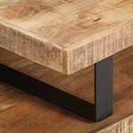 vidaXL Ensemble de table basse 2 Pièces Bois de manguier massif