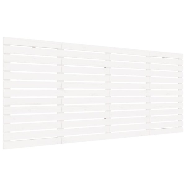 vidaXL Tête de lit murale Blanc 156x3x91 5 cm Bois massif de pin