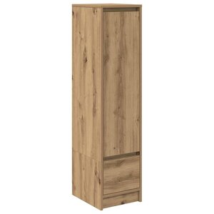 vidaXL Buffet haut chêne artisanal 29 5x34x119 5 cm bois d'ingénierie