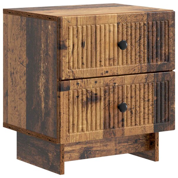 vidaXL Cabinet de chevet avec tiroir Bois ancien 43 x 34 5 x 47 5 cm