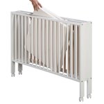 tiSsi Lit d'enfant pliable Blanc