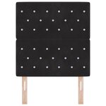 vidaXL Tête de lit LED avec des lumières à LED Noir 80 cm Polyester