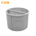 Panier rond pour skimmer de piscine - Diam 18 cm - Blanc