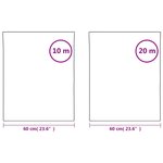 vidaXL Films pour fenêtre 3 Pièces statique dépoli noir PVC