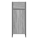 vidaXL Cabinet de salle de bain Gris Sonoma 40 x 30 x 100 cm
