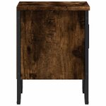 vidaXL Table de chevet chêne fumé 40x30x40 cm bois d'ingénierie