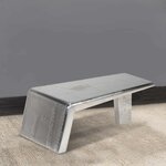 vidaXL Table basse Aviator Style d'avion vintage Aluminium