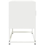 vidaXL Meuble TV blanc 68x39x60 5 cm acier