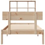 vidaXL Lit bibliothèque sans matelas 90x200 cm bois de pin massif