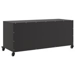 vidaXL Meuble TV noir 100 5x39x43 5 cm acier