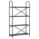 vidaXL Étagère Chêne noir 80 x 30 x 146 cm Bois d'ingénierie
