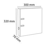 Classeur à levier D70mm Prem'Touch Iderama Vert anis EXACOMPTA