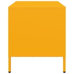 vidaXL Meuble TV jaune moutarde 68x39x43 5 cm acier laminé à froid