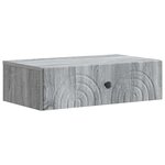 vidaXL Table d'appoint murale Sonoma gris 59 x 34 5 x 17 cm