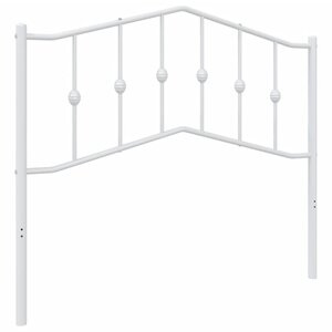 vidaXL Tête de lit de remplacement métal blanc 100 cm