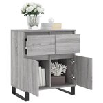 vidaXL Buffet Sonoma gris 60x35x70 cm Bois d'ingénierie