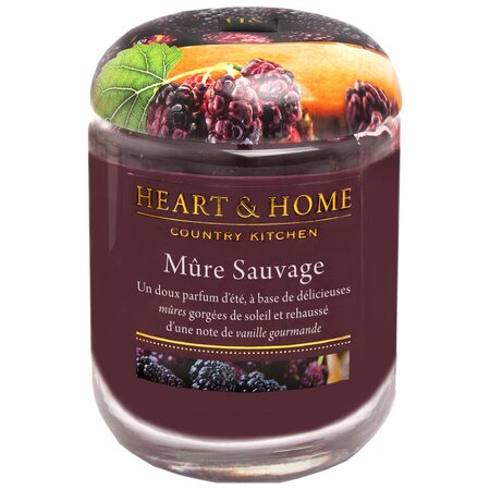 Grande bougie heart and home mûre