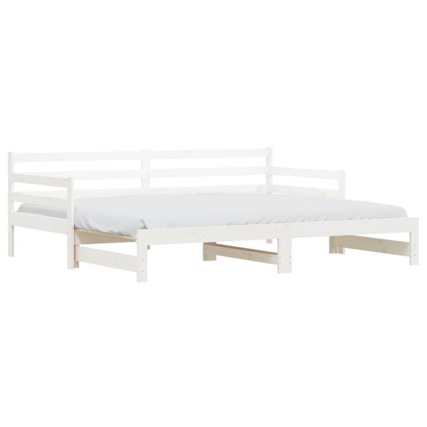 vidaXL Lit de jour et lit gigogne sans matelas 90x190 cm bois massif