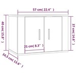 vidaXL Ensemble de meubles TV 3 Pièces Blanc brillant Bois d'ingénierie