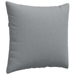 vidaXL Coussins de canapé 2 Pièces Gris clair 50 x 50 cm tissu