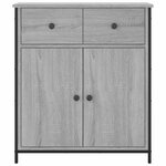 vidaXL Buffet sonoma gris 70x30x80 cm bois d'ingénierie