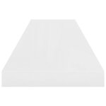 vidaXL Étagère murale flottante 4 Pièces Blanc brillant 90x23 5x3 8cm MDF