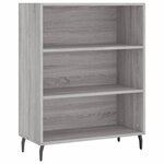 vidaXL Armoire à étagères sonoma gris 69 5x32 5x90cm bois d'ingénierie