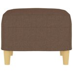 vidaXL Repose-pied Marron 60x50x41 cm Tissu