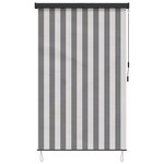 vidaXL Store enrouleur Anthracite et blanc 120 x 250 cm
