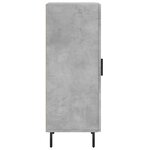vidaXL Buffet Gris béton 34 5x34x90 cm Bois d'ingénierie
