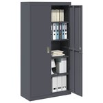 vidaXL Armoire de rangement 2 Pièces Anthracite 90 x 40 x 180 cm Acier