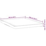 vidaXL Protège-matelas blanc 160x200 cm imperméable