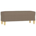 Banc banquette 100 x 35 x 41 cm tissu taupe 02_0010653