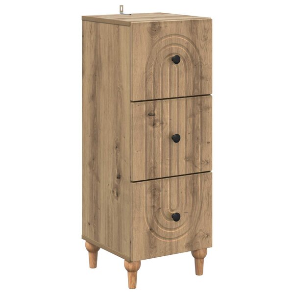 vidaXL Armoire à tiroirs 33 x 34 5 x 90 cm Bois d'ingénierie