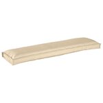 vidaXL Coussin de palette pour banc beige 150 x 40 x 8 cm  en tissu Oxford.