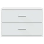 vidaXL Armoire avec 2 tiroirs blanc 60x31x40 cm bois d'ingénierie