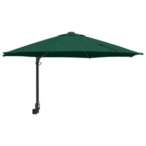 vidaXL Parasol de jardin Vert et Noir 248 x 248 x 148 cm