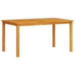 vidaXL Ensemble de salle à manger pour jardin 7 Pièces Marron