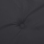 vidaXL Coussins de chaise de jardin à dossier bas lot de 4 noir