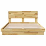 vidaXL Cadre de lit avec tête de lit sans matelas 160 x 200 cm