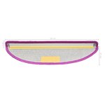 Vidaxl tapis d'escalier 5 pièces 56x20 cm violet