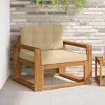 vidaXL Sofa de milieu extérieur Naturel