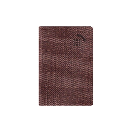 Répertoire / carnet d'adresses 7.5 x 11 cm - marron chiné