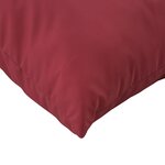 vidaXL Coussins de palette 2 Pièces rouge bordeaux tissu