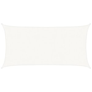 vidaXL Voile d'ombrage 160 g/m² Blanc 4x7 m PEHD