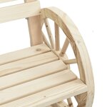vidaXL Chaises de jardin Bois de sapin massif