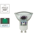 Ampoule led spot  culot gu10  1w cons. (n.c eq.)  lumière lumière verte