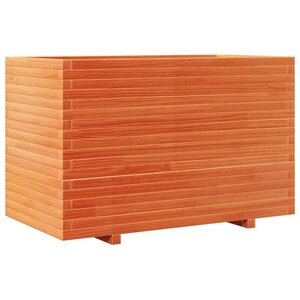 vidaXL Jardinière cire marron 110x60x72 cm bois de pin massif